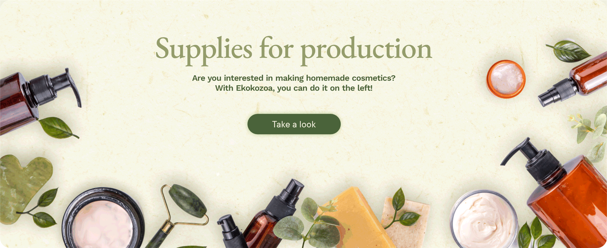 Banner - Supplies for production Ekokoza.com