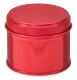 Tin can with lid round red, 100 ml, 1 pc