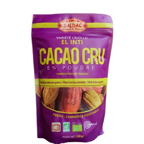 Cocoa 100% Criollo Bio variety, Fair Trade