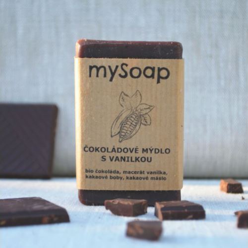 Chocolate soap with vanilla