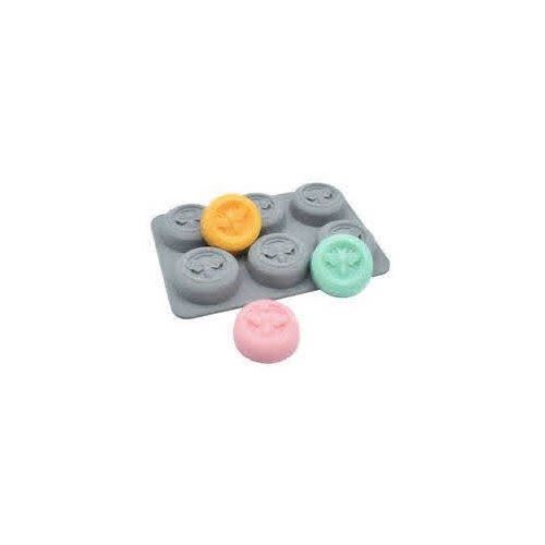 Silicone mold - circular bees, 6 pcs