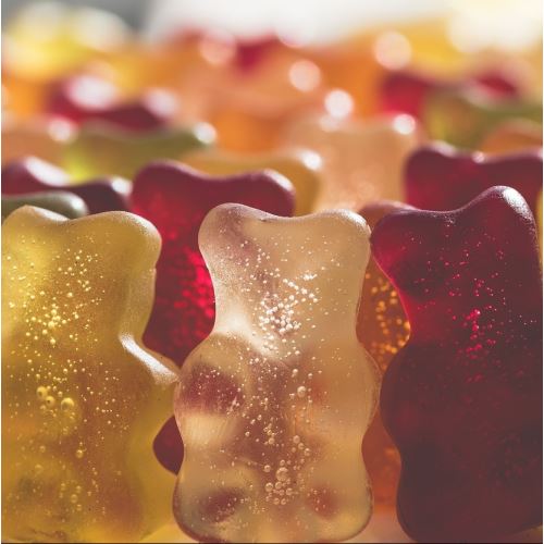 Homemade gummy bears and gelatin candies