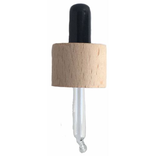 Wooden pipette for cap GL18, 55 mm