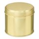 Tin can with a lid, round, gold, 250 ml, 1 pc