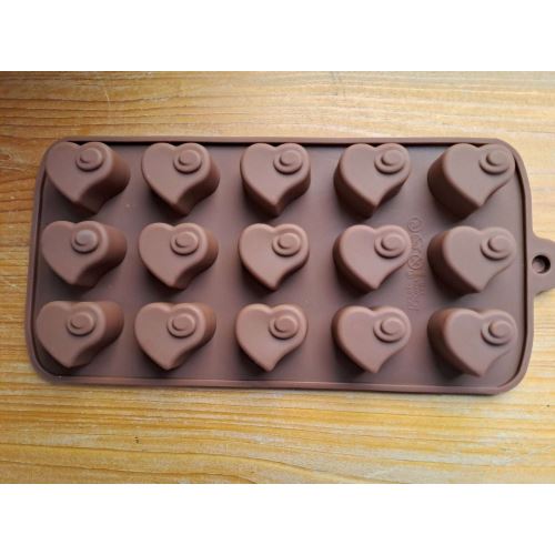 Silicone mold for chocolate or soap - heart