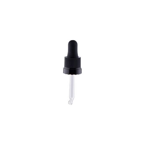 Lock ring cap with black pipette for 10 ml vial