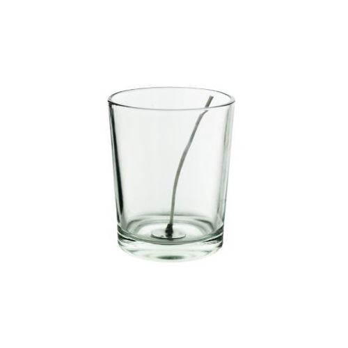 Clear glass cover for the candle incl. wick, 60 ml, 1 pc