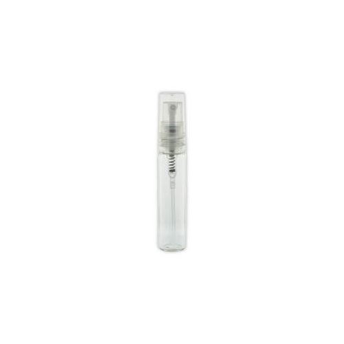 Clear glass mini perfume container, 5 ml