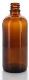 Glass bottle without cap, brown, 100 ml, 1 pc