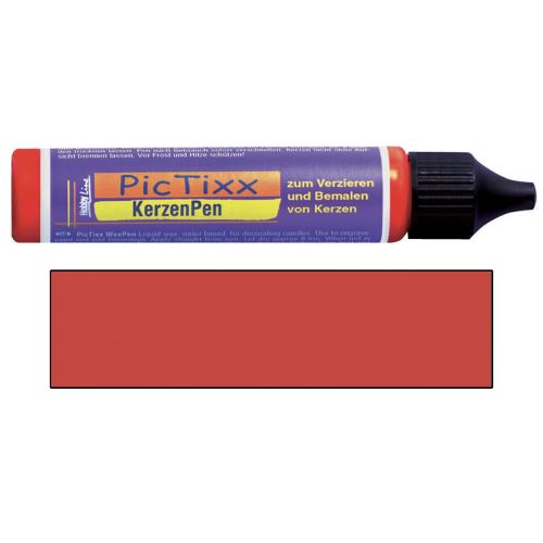 Wax pen for painting candles 29 ml, red