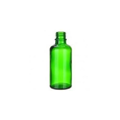 Glass bottle without cap, green, 50 ml