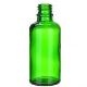 Glass bottle without cap, green, 50 ml, 1 pc