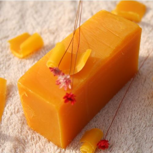 Olive soap with red palm oil and orange scent, 90 g