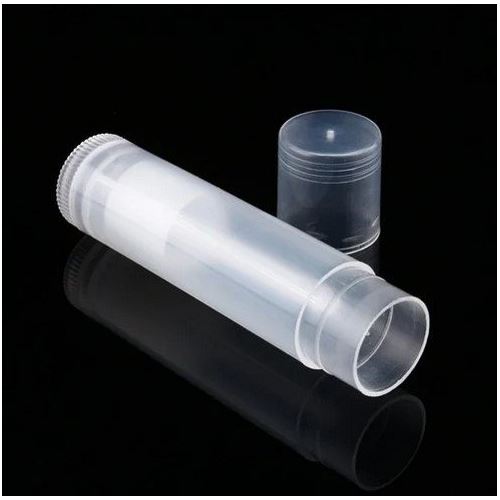 Plastic tube for lipstick or lip balm, transparent, 4.5 ml