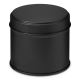 Tin can with round black lid, 250 ml