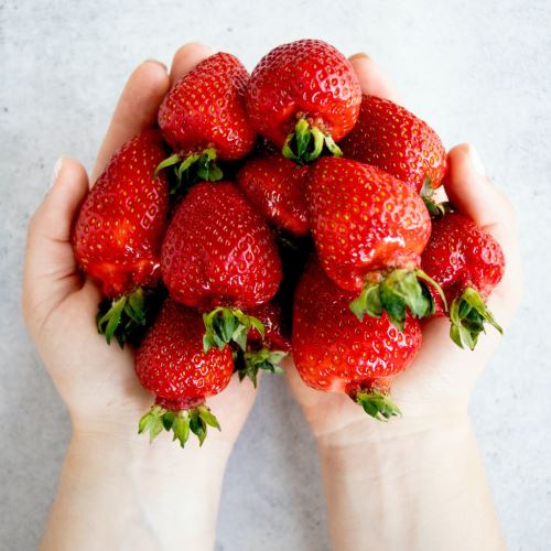 Exfoliant strawberry granules