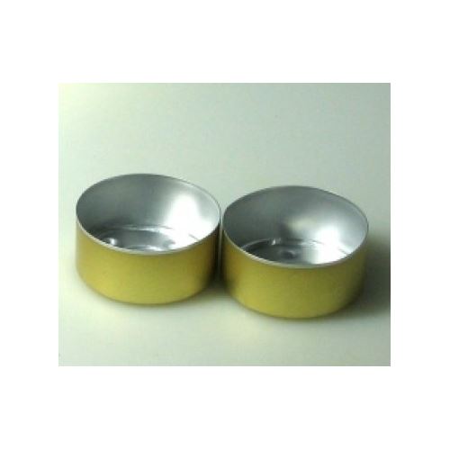 Mold for tea candles gold