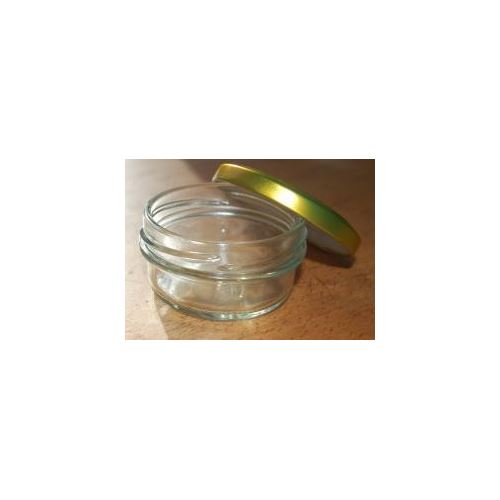 Glass container with clear lid, 65 ml