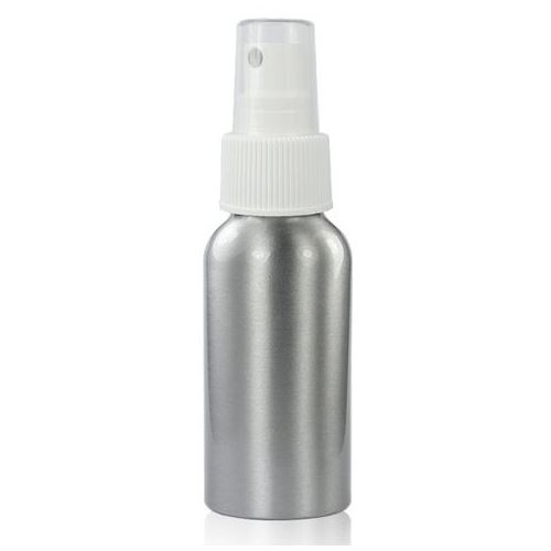 Aluminum bottle with atomizer, 100 ml