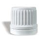 Cap with locking ring without dropper, white, 1 pc