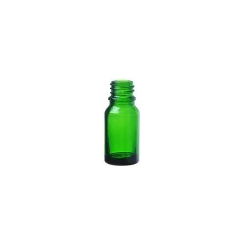 Glass bottle without cap, green, 10 ml