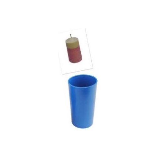 Plastic mold for a cylinder candle