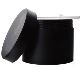 Plastic packaging for cream with an intermediate lid, black, 300 ml black, 1 pc