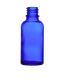 Glass bottle without cap, blue, 30 ml, 1 pc