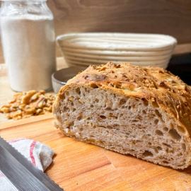 Quick bread with nuts