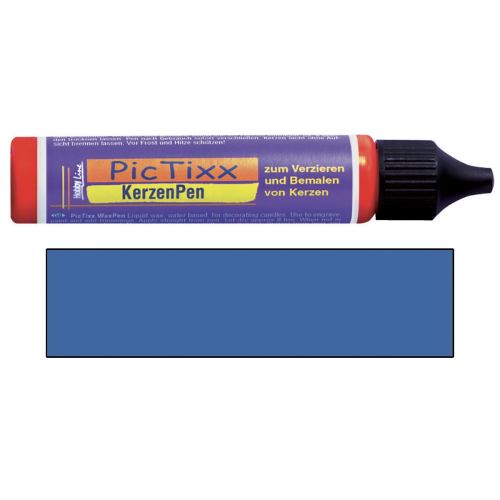 Wax pen for painting candles 29 ml, blue