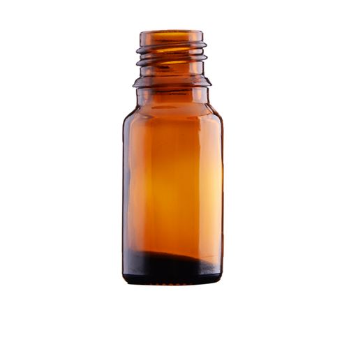 Brown glass bottle without cap, 10 ml