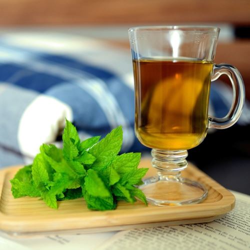 Green tea and mint