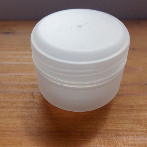 Plastic packaging for the cream with a transparent intermediate lid, 30 ml