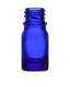 Glass bottle without cap, blue, 5 ml, 1 pc