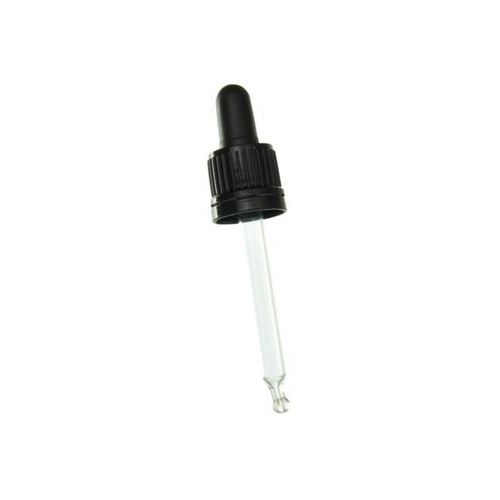 Lock ring cap with black pipette for 30 ml bottle