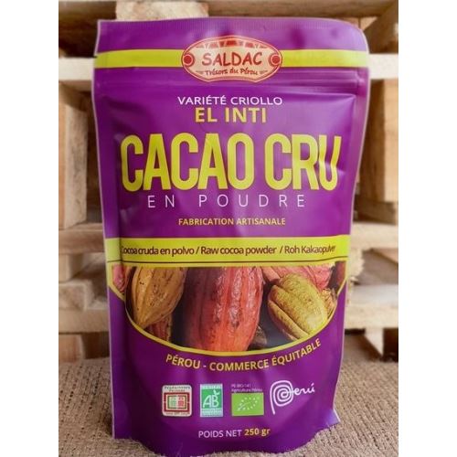 Cocoa Criollo Raw BIO SALDAC, 250 g