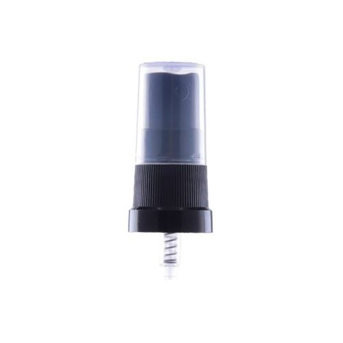 Spray cap with locking ring (ring of originality) and clear cover black