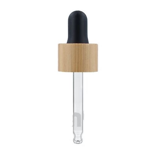 Bamboo pipette, black rubber, 10 ml