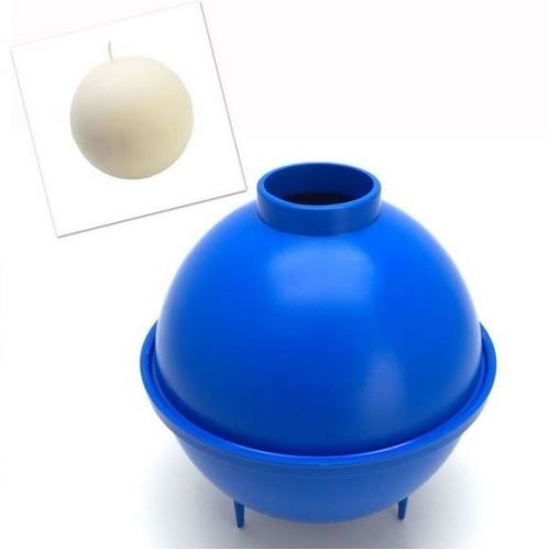 Plastic form for a ball candle, diameter 100 mm