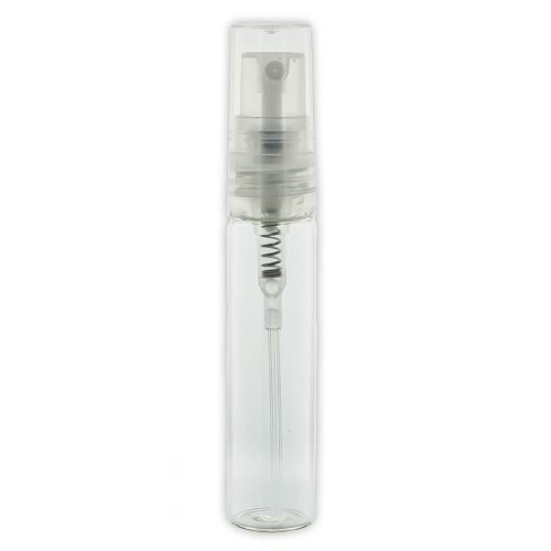 Clear glass mini perfume container, 5 ml