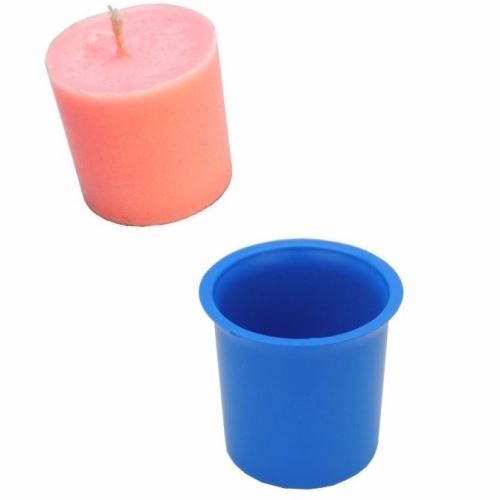 Plastic mold for a cylinder candle small