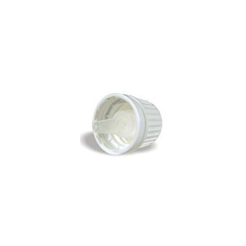 Cap with safety ring and dropper white