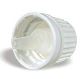 Cap with locking ring and dropper, white, 1 pc