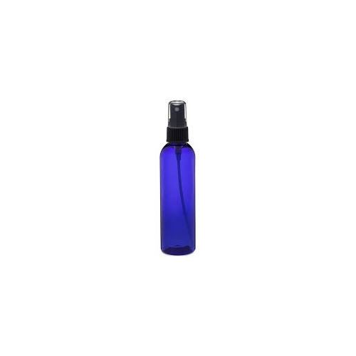 Blue plastic bottle with sprayer, 100 ml