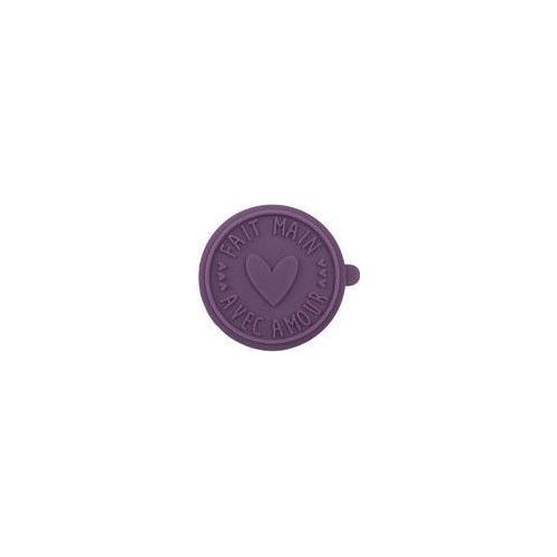 Silicone stamp for wooden heart stamp holder