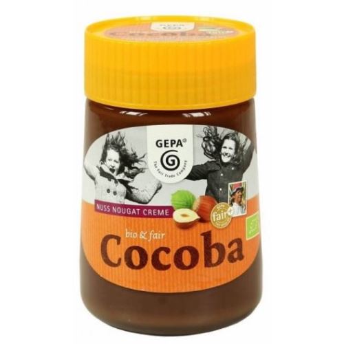 Cocoba organic nougat cream, glass, 400 g