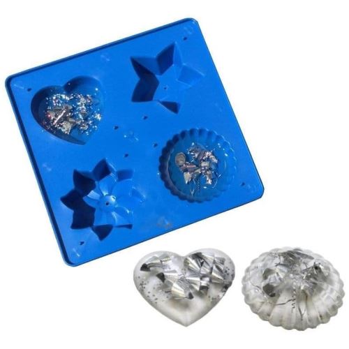 Plastic mold for floating candles, 4 types